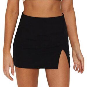 Womens Black Mini Skirt High Waist Bodycon Sexy Short Skirt Clubwear 2025